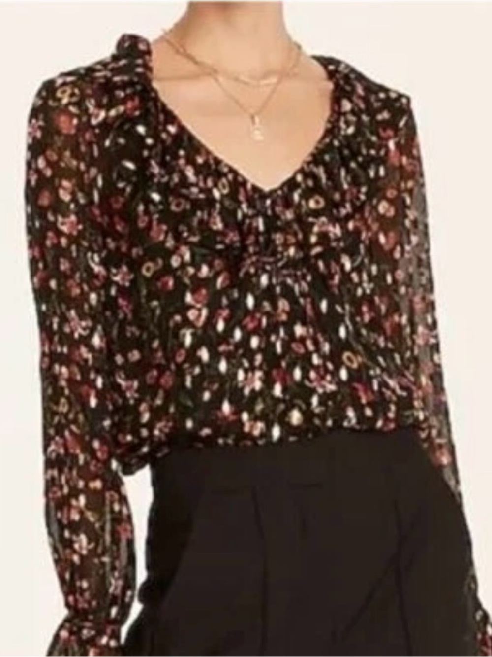 🌸 J.Crew Ruffle Neck Top ✨